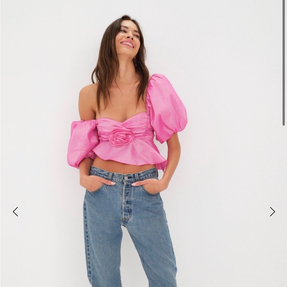 For Love and Lemons Judith Crop Blouse